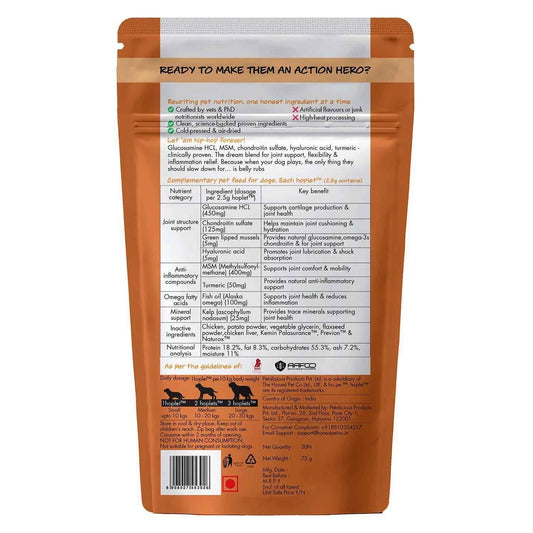 Hip + Joint Chicken Hoplet™ for Dogs | Mobility Chew (90 Hoplets)