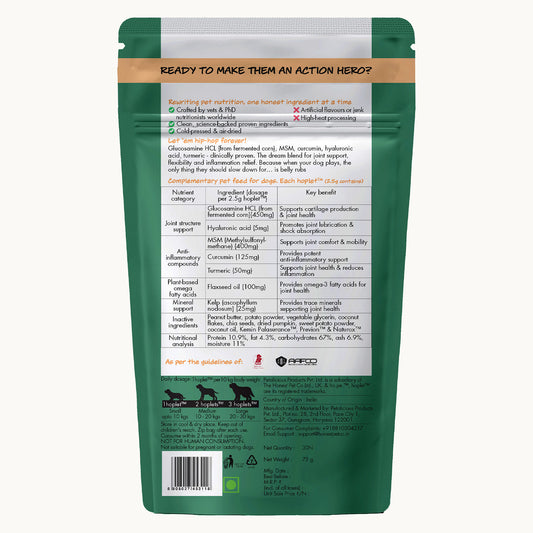 Hip + Joint Vegan Hoplet™ for Dogs | Mobility Chew