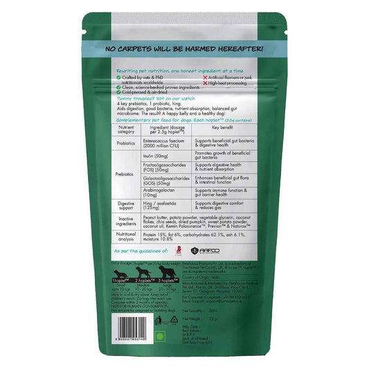 Pre + Probiotic Vegan Hoplet™ for Dogs | Gut Health Chew (60 Hoplets)