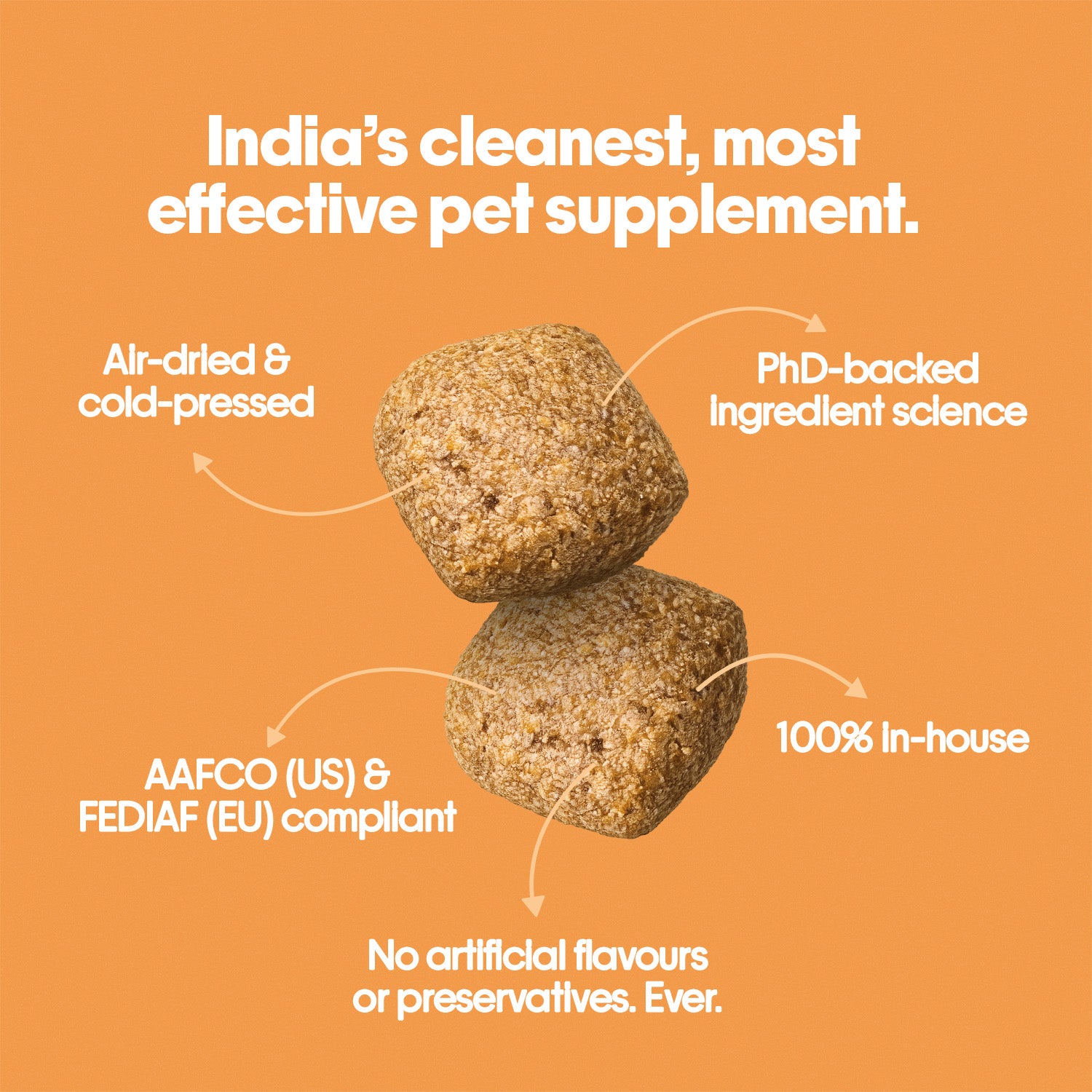 Hip + Joint Vegan Hoplet™ for Dogs | Mobility Chew 60 Hoplets
