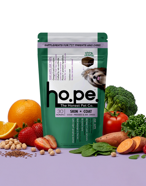 Skin + Coat Vegan Hoplet™ for Dogs | Shine & Itch Chew 30 Hoplets