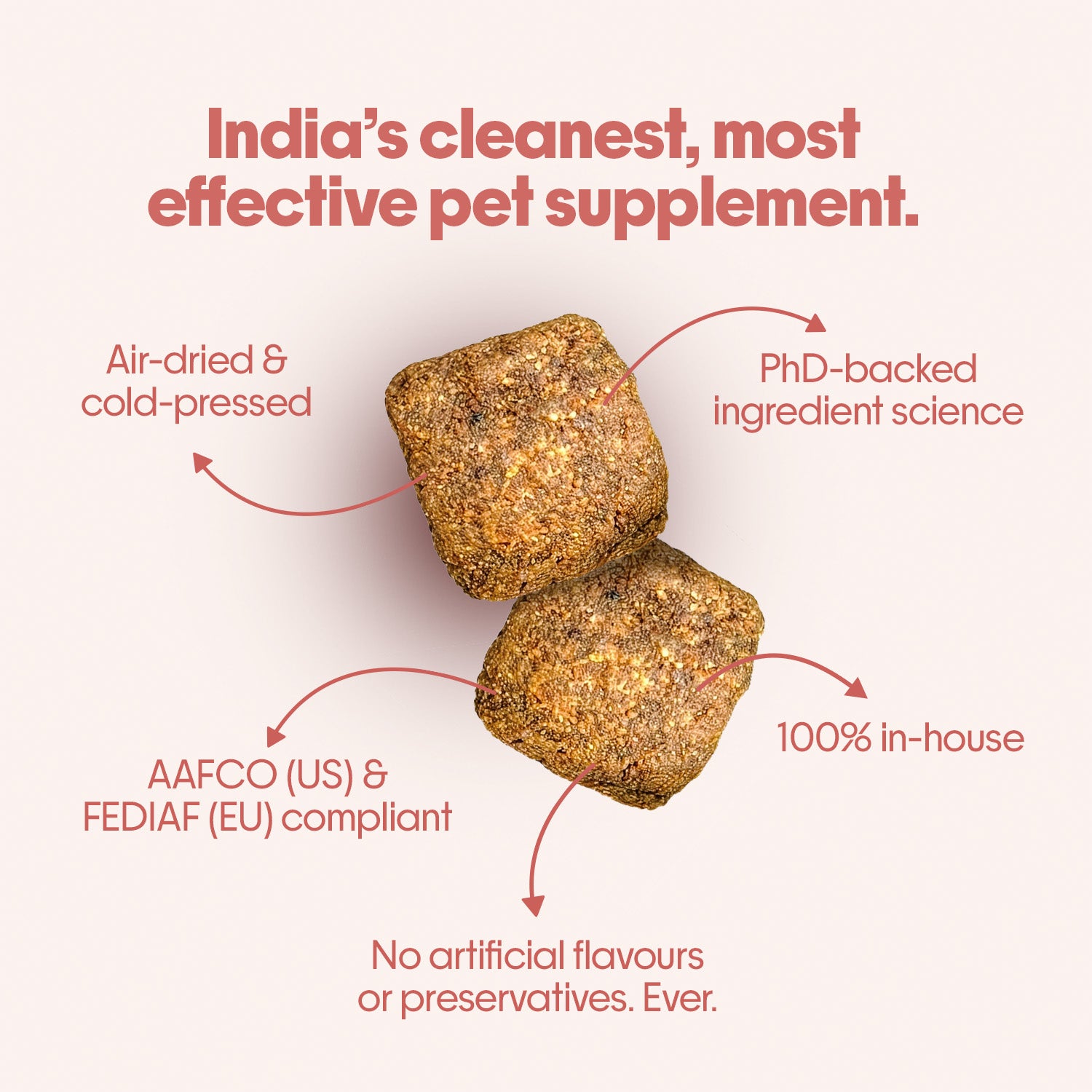 All-in-One Vegan Hoplet™  for Dogs | Daily Nutrition Chew 30 Hoplets