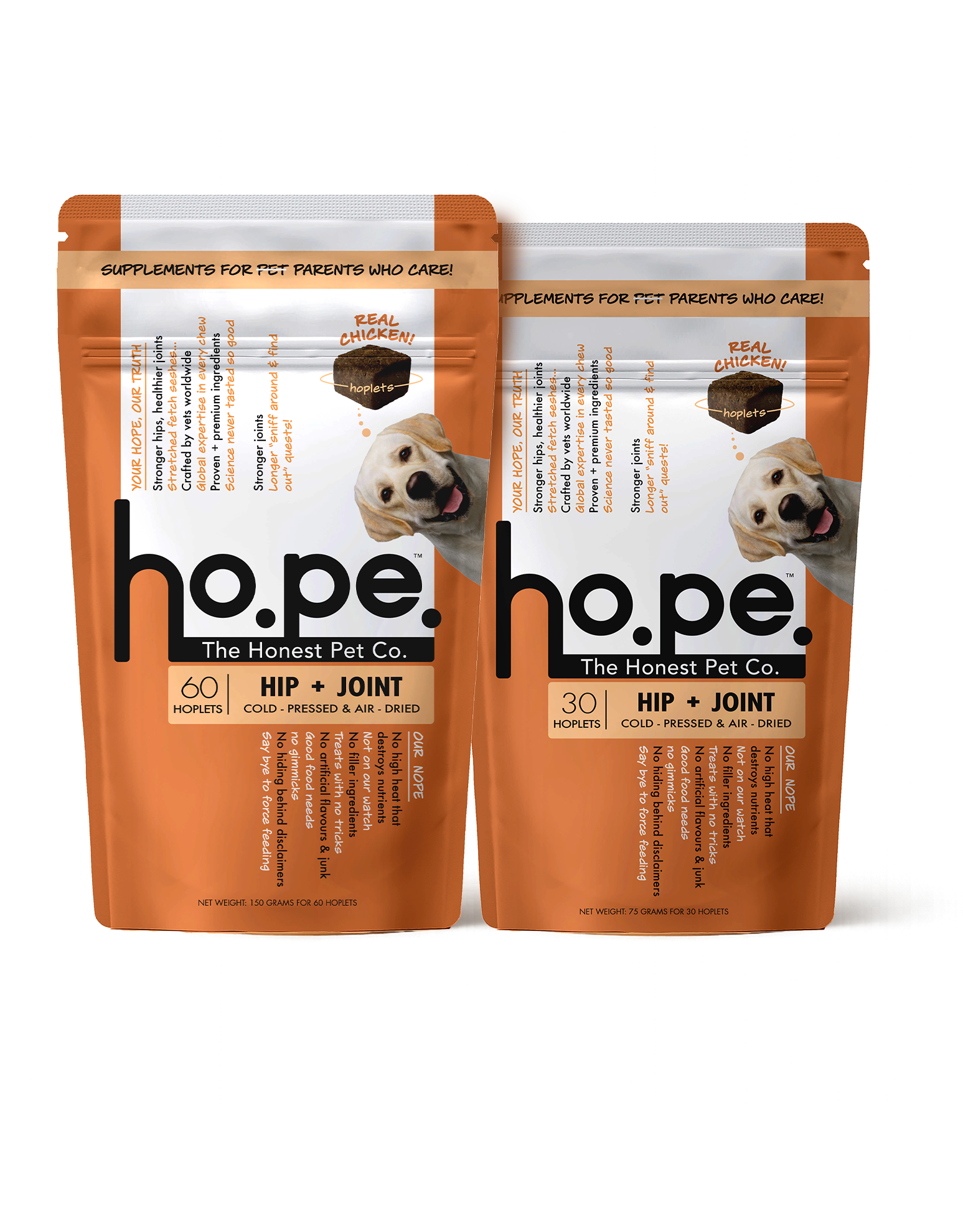 Hip + Joint Chicken Hoplet™ for Dogs | Mobility Chew 90 Hoplets