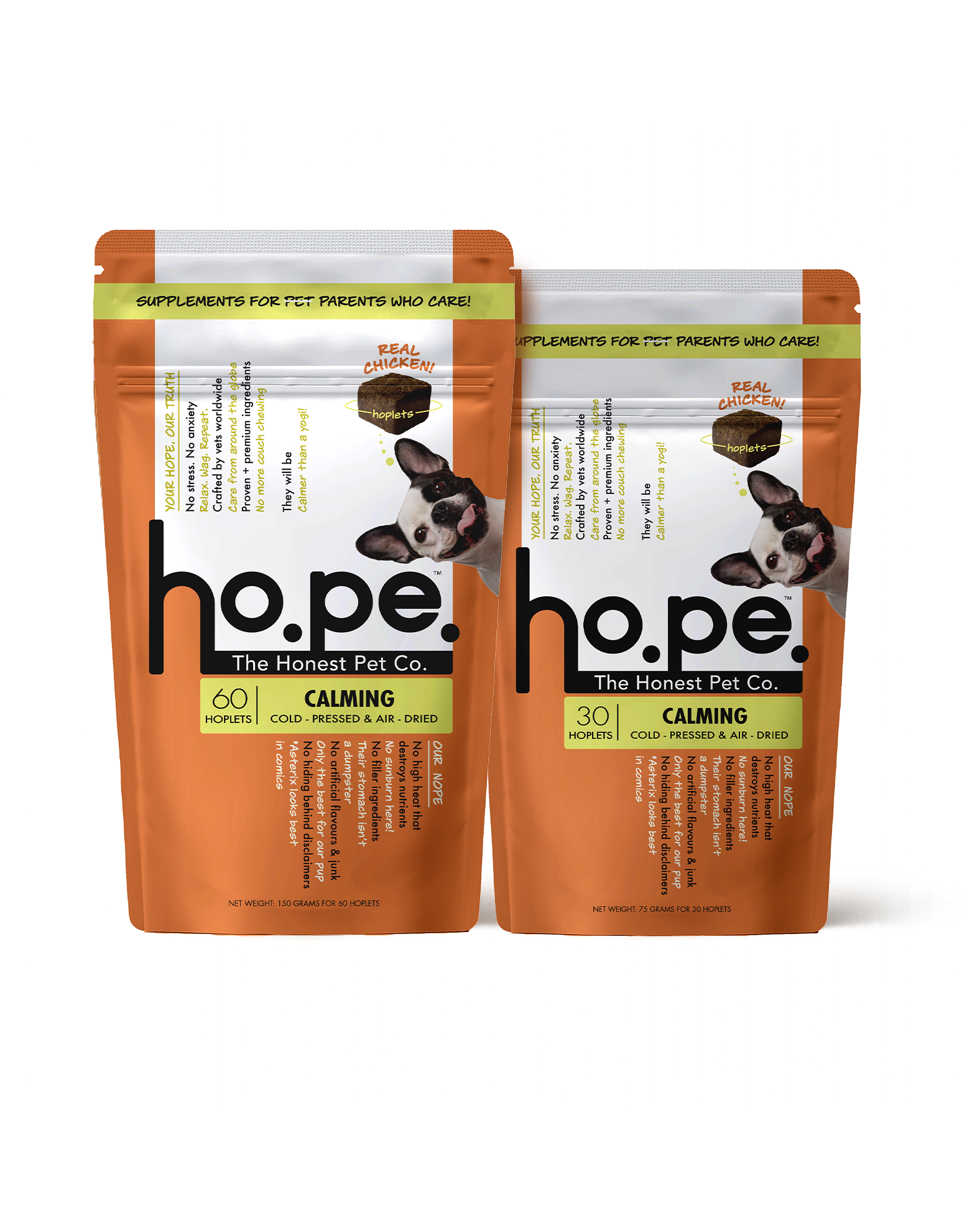 Calming Chicken Hoplet™ for Dogs | Anxiety Relief Chew 90 Hoplets
