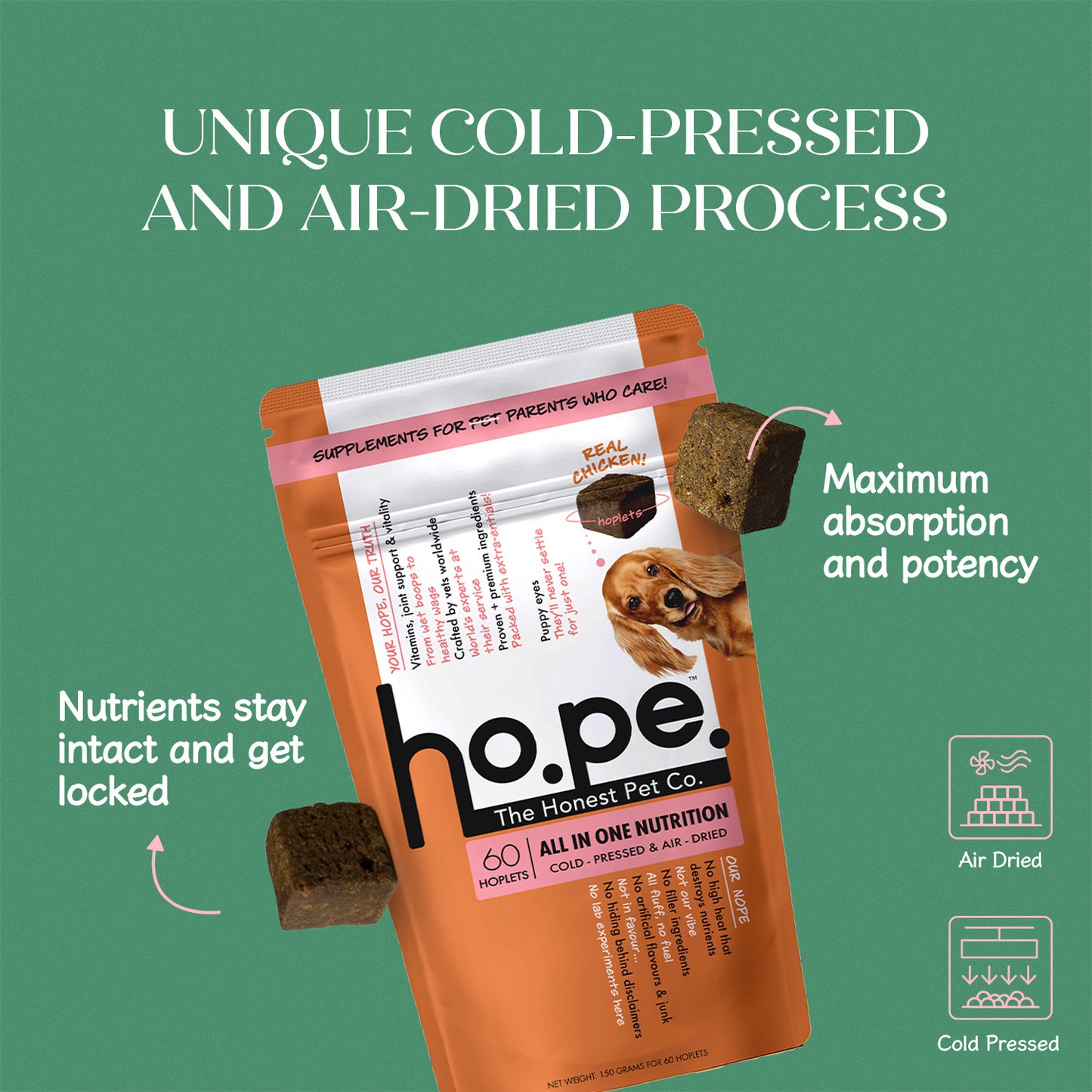 All-in-One Chicken Hoplet™ for Dogs | Daily Nutrition Chew
