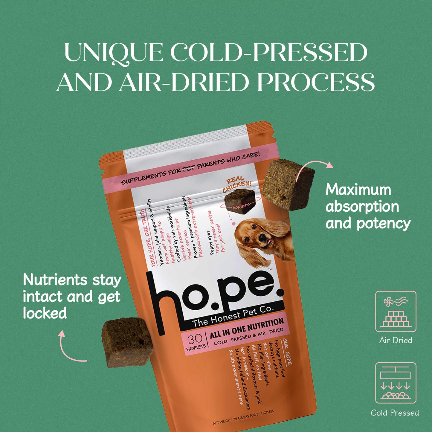 All-in-One Chicken Hoplet™ for Dogs | Daily Nutrition Chew