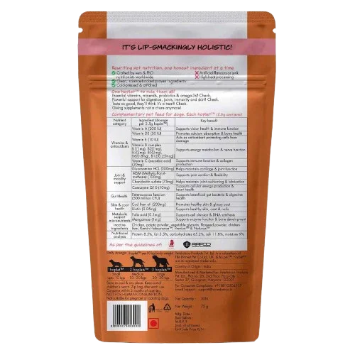 All-in-One Chicken Hoplet™ for Dogs | Daily Nutrition Chew 90 Hoplets