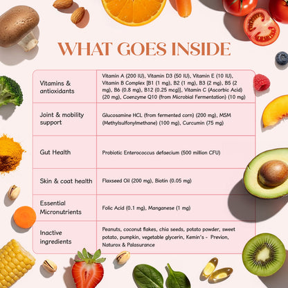 All-in-One Vegan Hoplet™  for Dogs | Daily Nutrition Chew