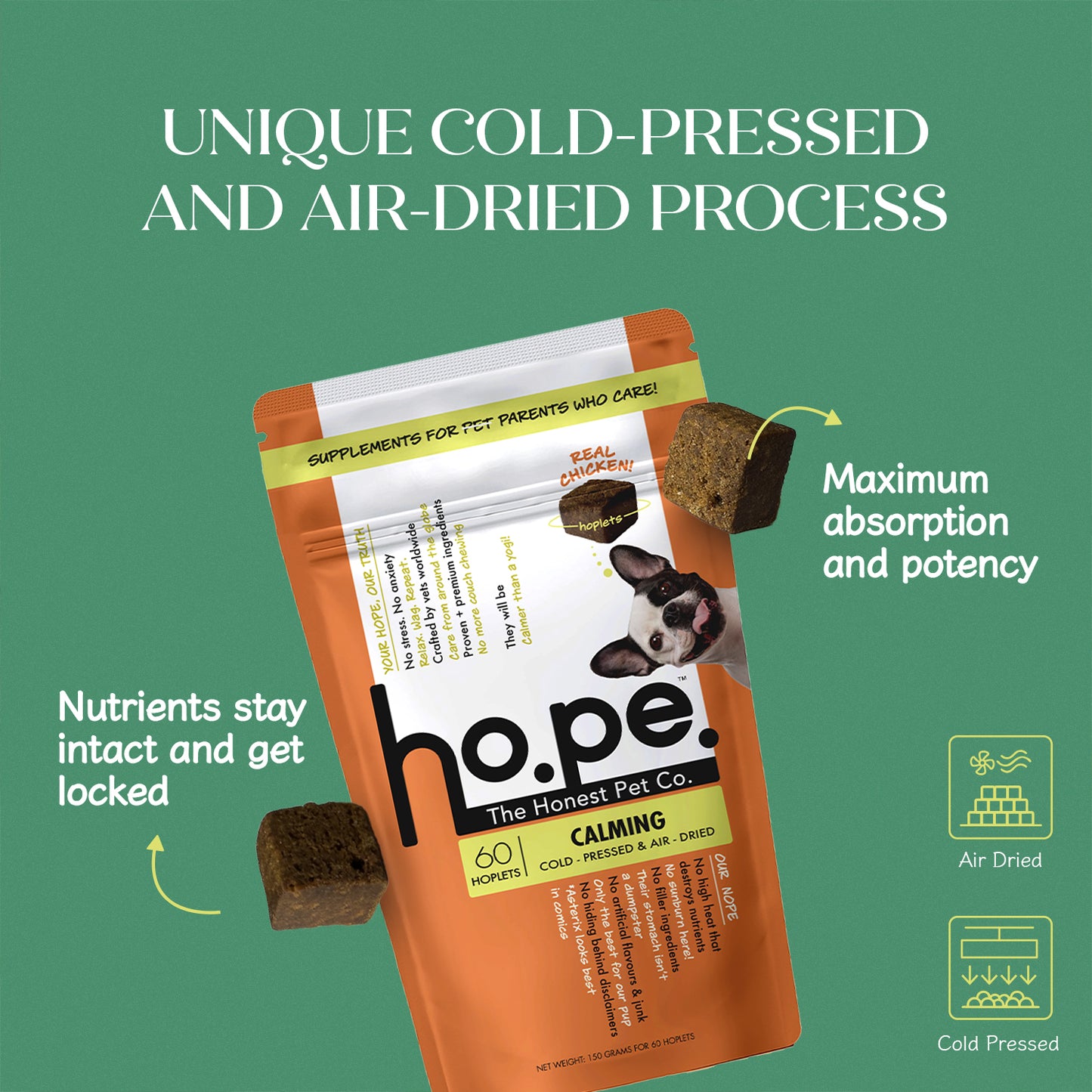 Calming Chicken Hoplet™ for Dogs | Anxiety Relief Chew