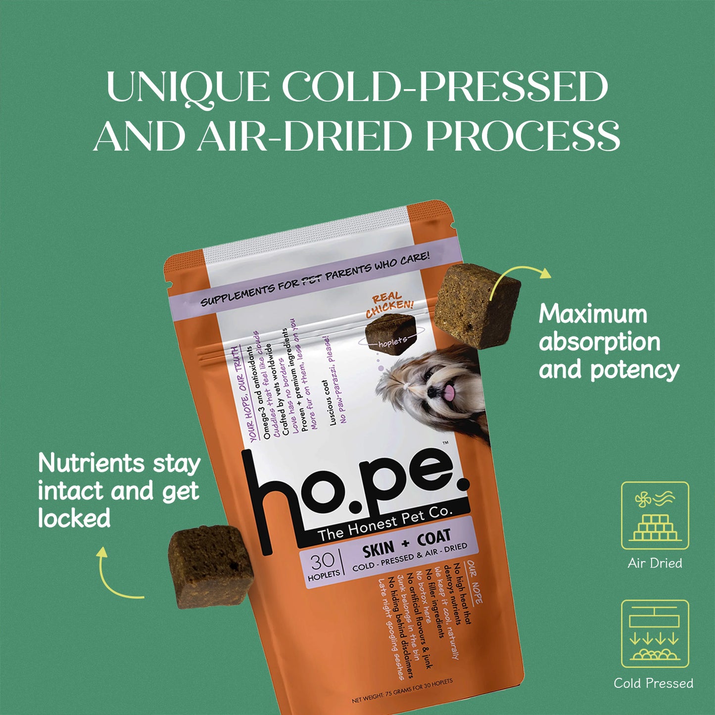 Calming Chicken Hoplet™ for Dogs | Anxiety Relief Chew