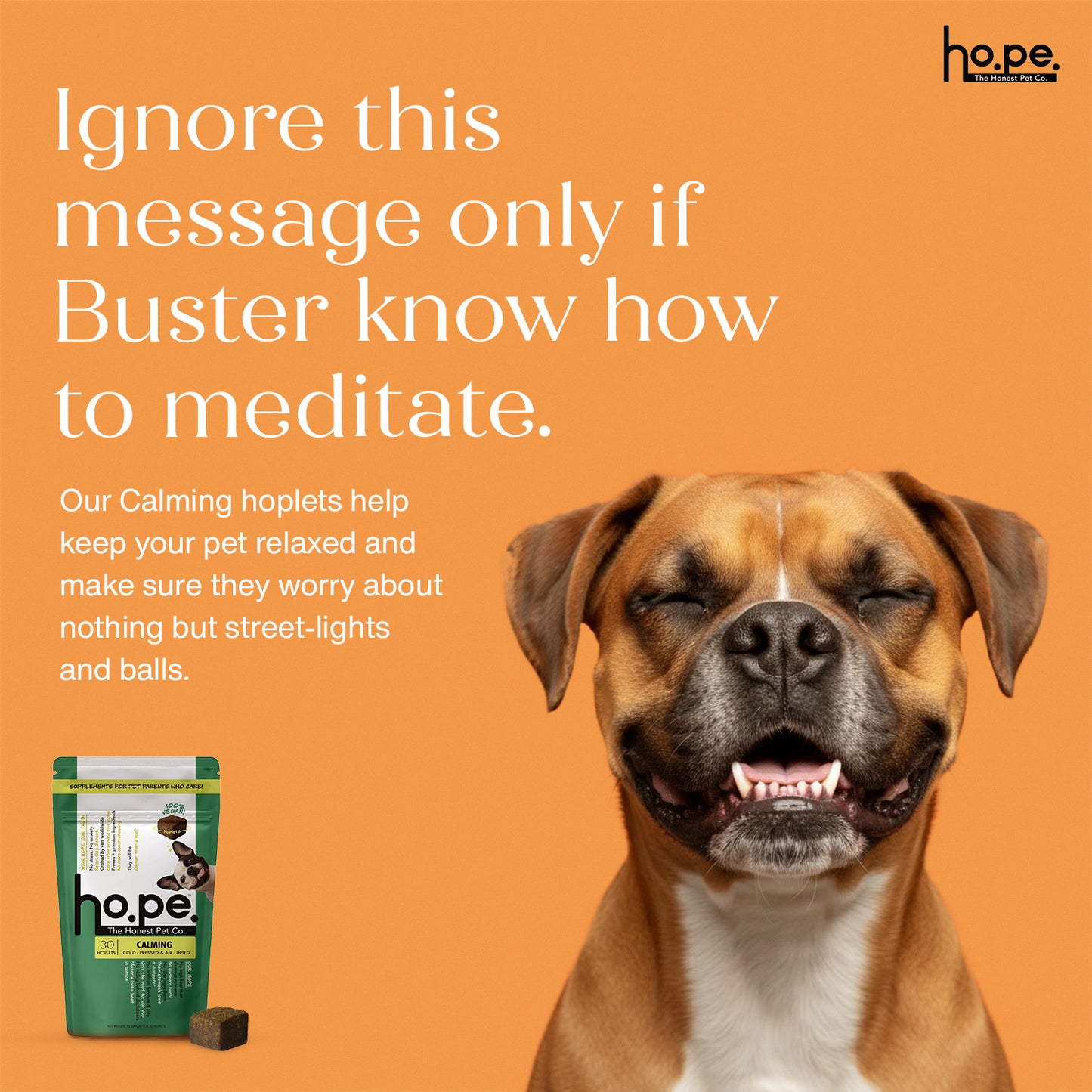 Calming Vegan Hoplet™ for Dogs | Anxiety Relief Chew