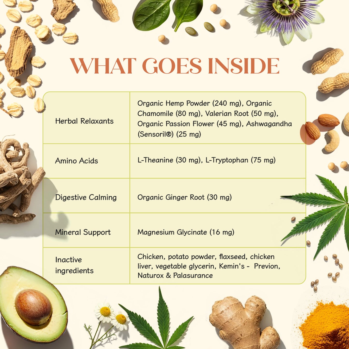 Calming Vegan Hoplet™ for Dogs | Anxiety Relief Chew