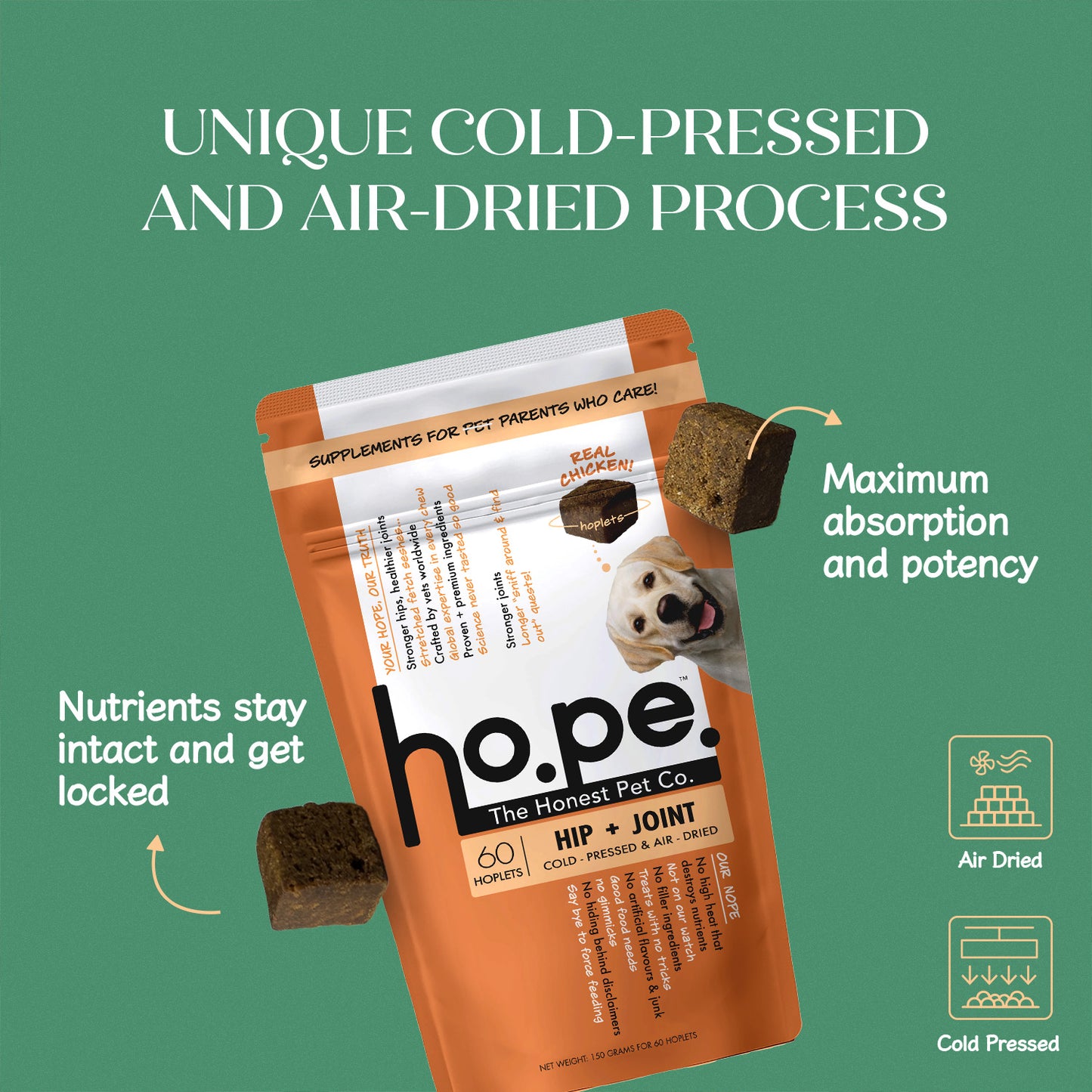 Hip + Joint Chicken Hoplet™ for Dogs | Mobility Chew