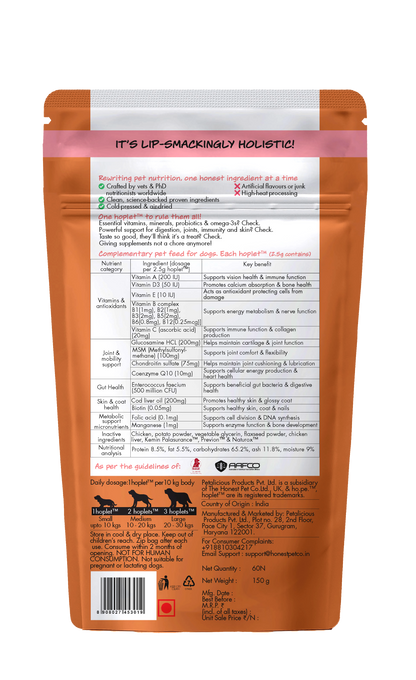 All-in-One Chicken Hoplet™ for Dogs | Daily Nutrition Chew