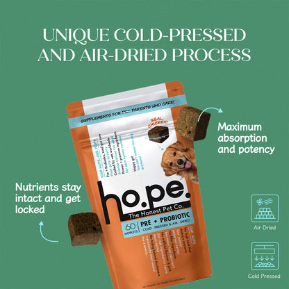 Pre + Probiotic Chicken Hoplet™ for Dogs | Gut Health Chew