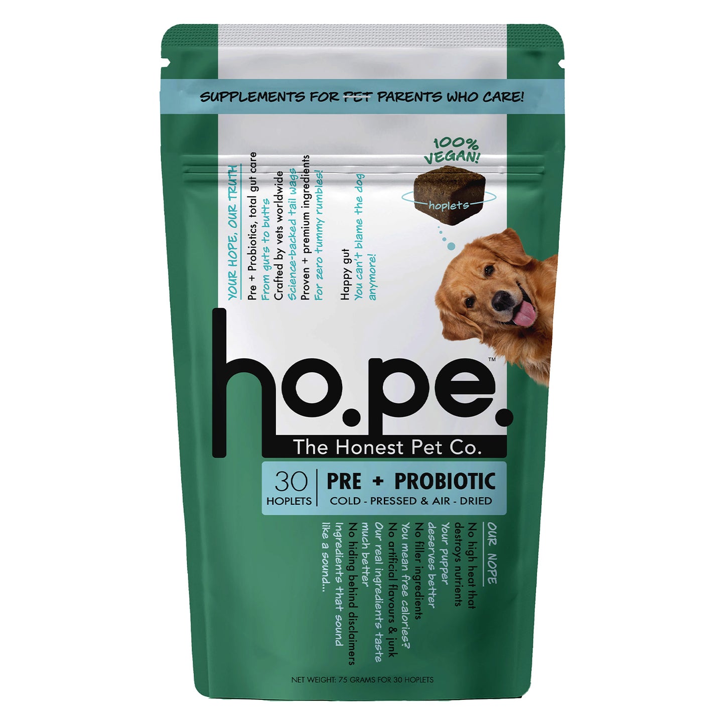 Pre + Probiotic Vegan Hoplet™ for Dogs | Gut Health Chew