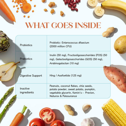 Pre + Probiotic Vegan Hoplet™ for Dogs | Gut Health Chew