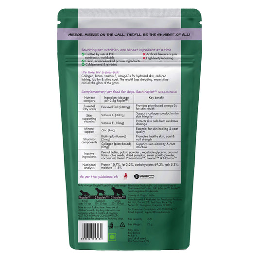 Skin + Coat Vegan Hoplet™ for Dogs | Shine & Itch Chew