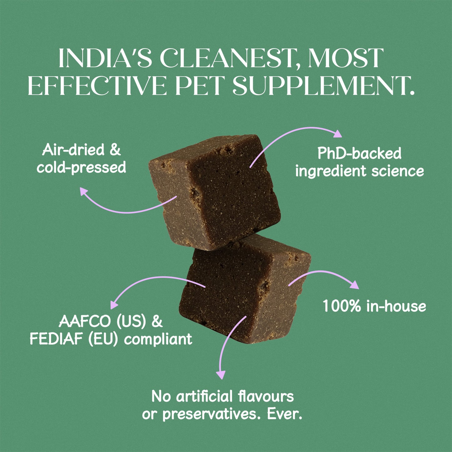 Skin + Coat Vegan Hoplet™ for Dogs | Shine & Itch Chew