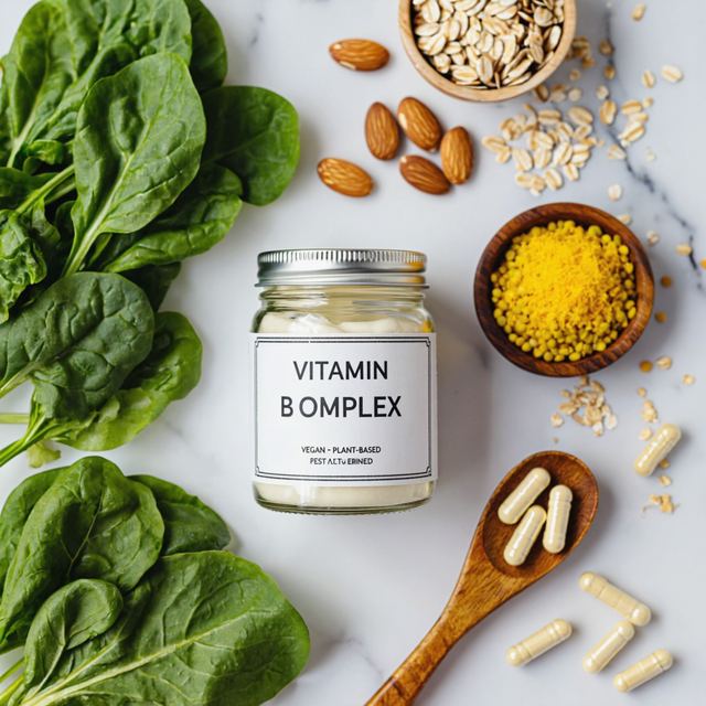 Vitamin B Complex [B1 (1 mg), B2 (1 mg), B3 (2 mg), B5 (2 mg), B6 (0.8 mg), B12 (0.25 mcg)]