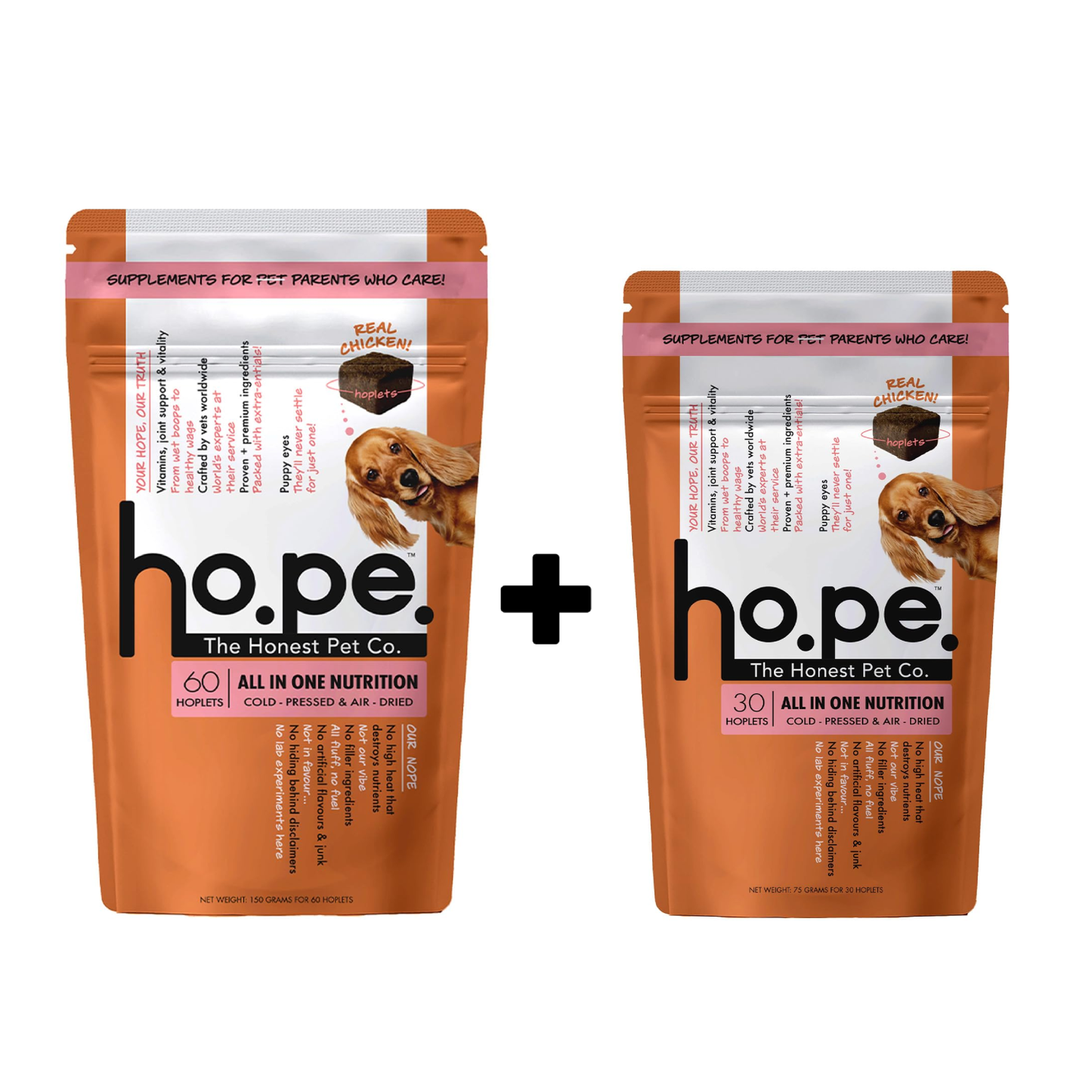 All-in-One Chicken Hoplet™  for Dogs | Daily Nutrition Chew (90 Hoplets)