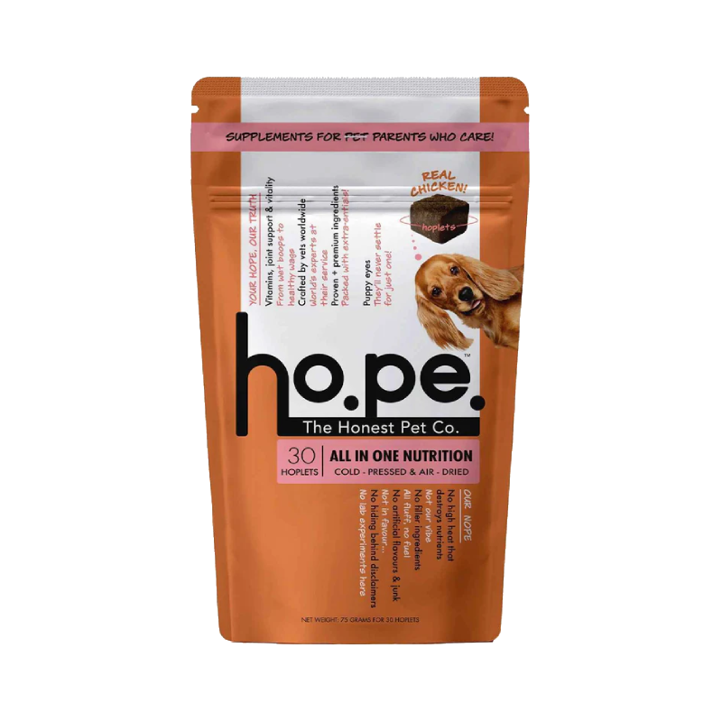 All-in-One Chicken Hoplet™ for Dogs | Daily Nutrition Chew 30 Hoplets