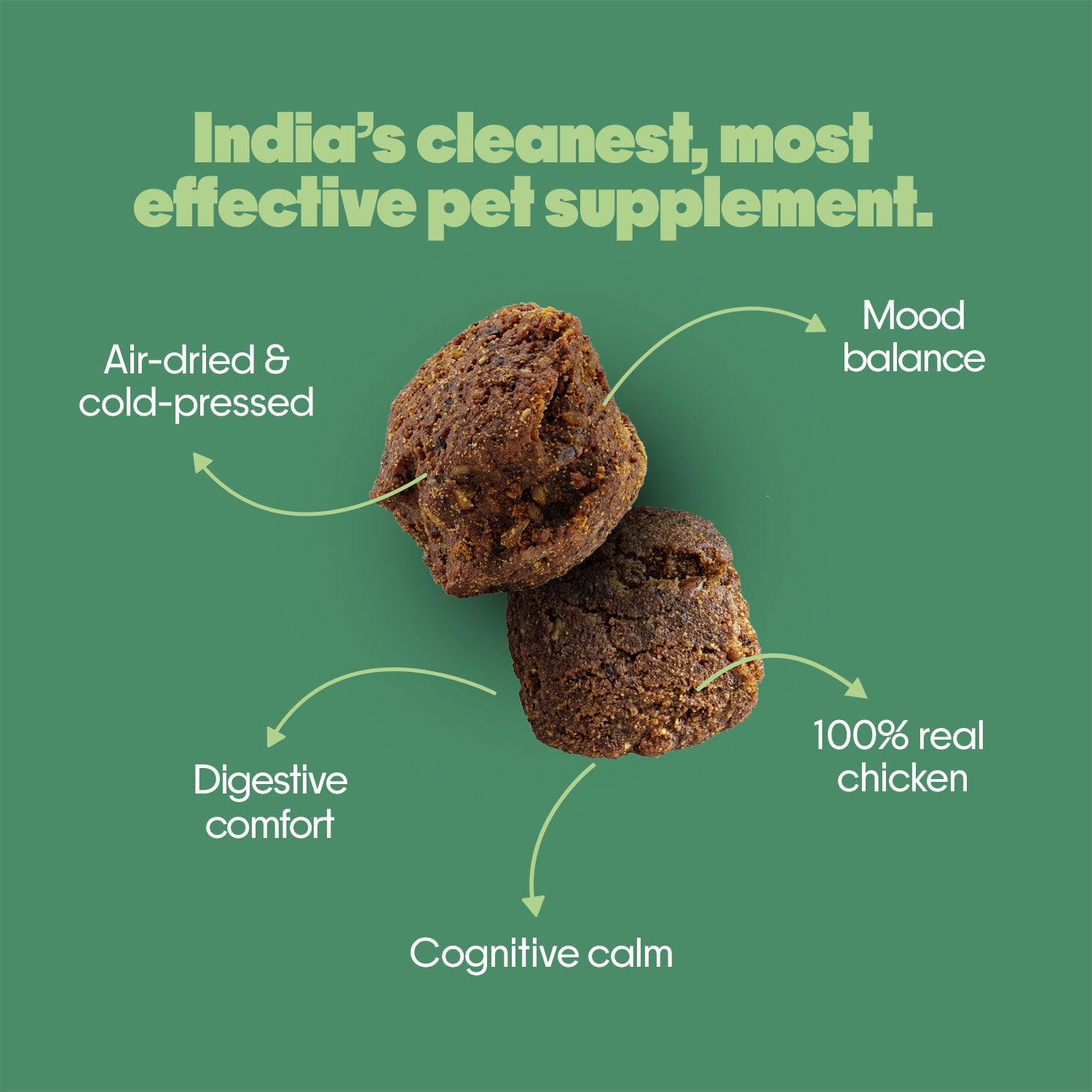 Calming Chicken Hoplet™ for Dogs | Anxiety Relief Chew 90 Hoplets