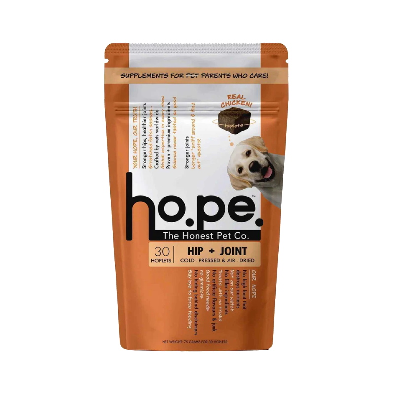 Hip + Joint Chicken Hoplet™ for Dogs | Mobility Chew 30 Hoplets