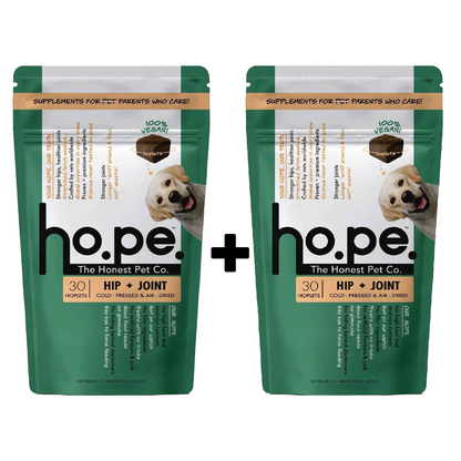 Hip + Joint Vegan Hoplet™ for Dogs | Mobility Chew (60 Hoplets)